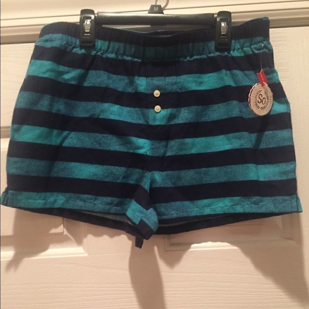 Flannel Sleep Shorts Size Medium